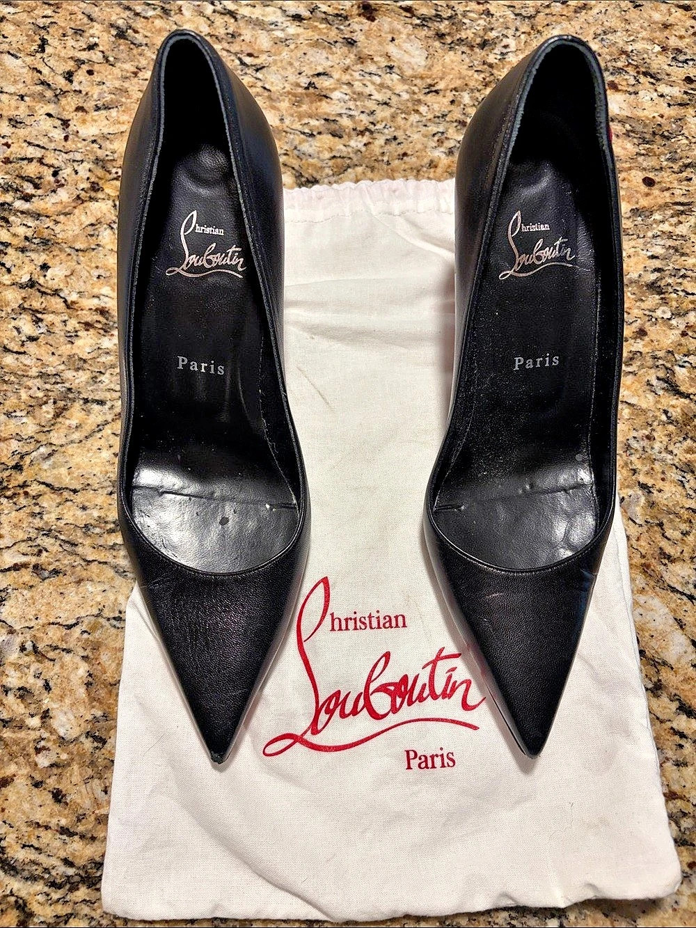 Christian Louboutin So Kate 120mm Nappa Leather Pumps Black & Red EU 39